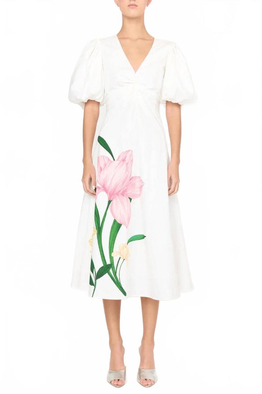NEW CHRISTY LYNN sabrina dress in cote white